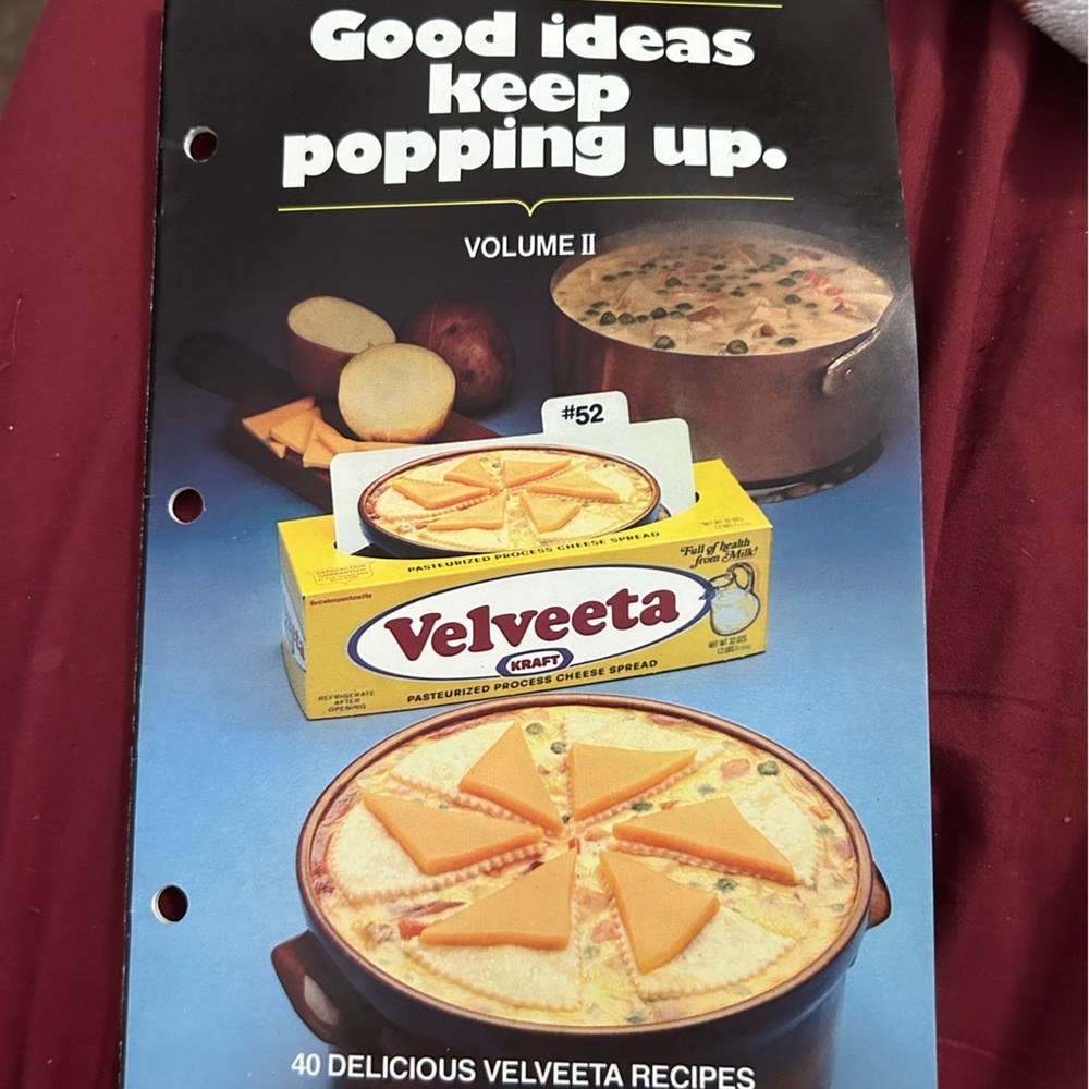 Vintage 1981 Velveeta Cheese Recipe Book